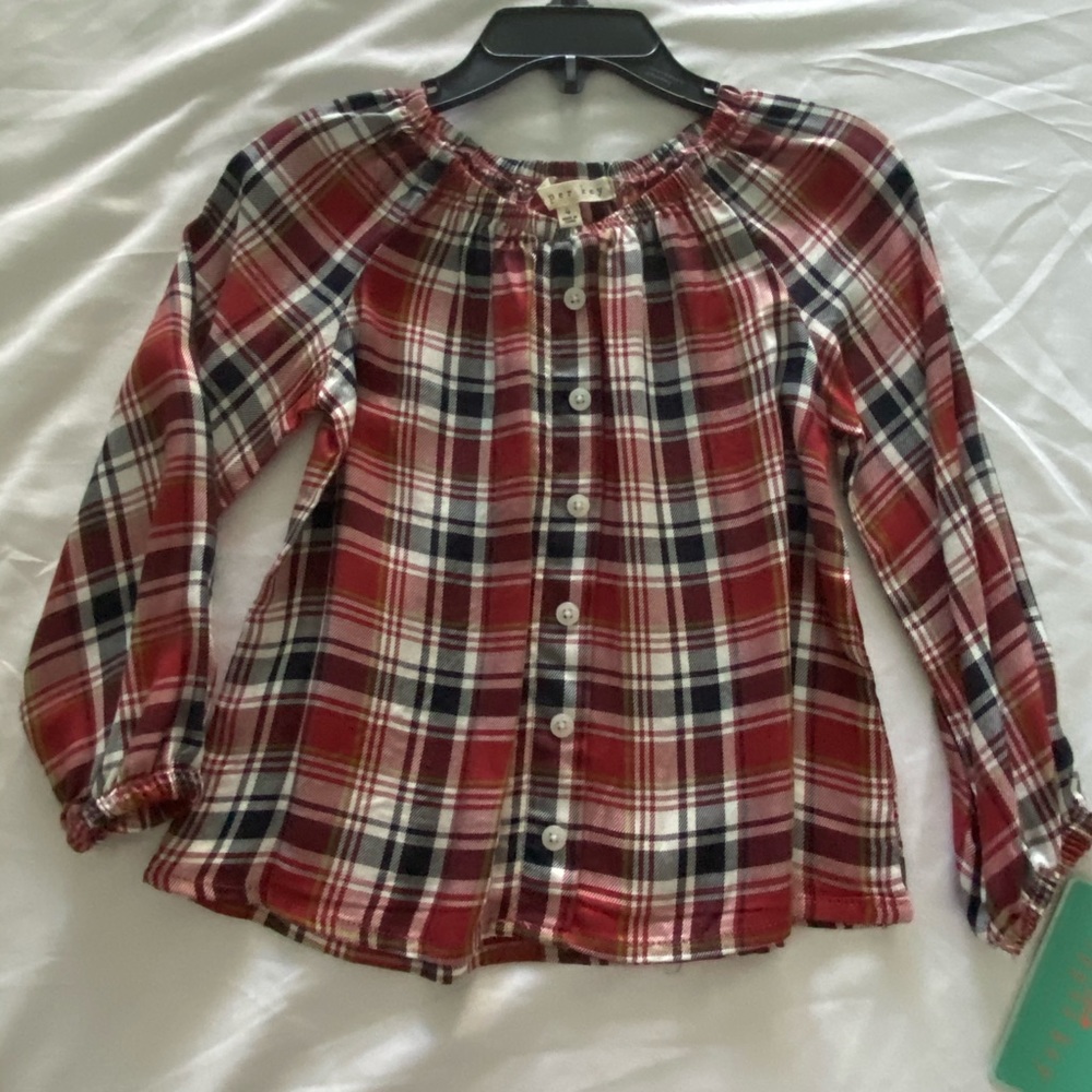 Girls plaid shirt